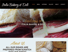 Tablet Screenshot of italiabakeryanddeli.com